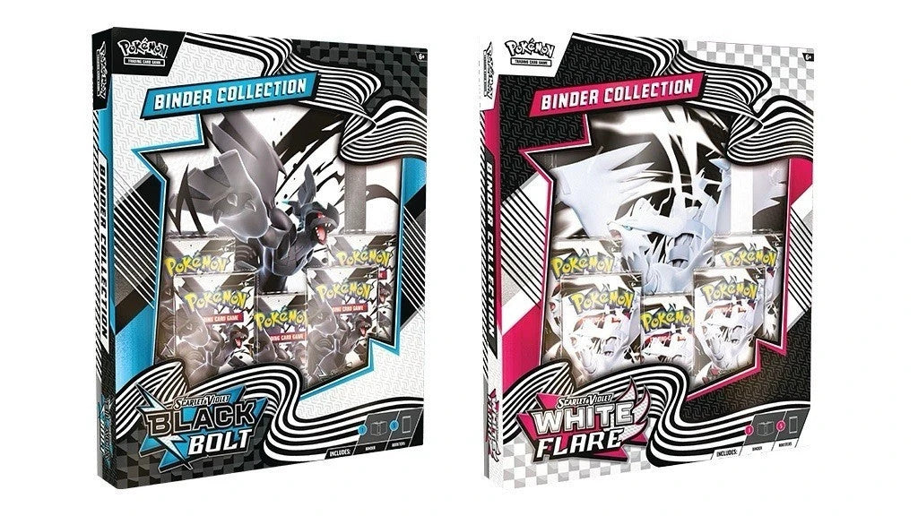 Pokemon TCG Black Bolt And White Flare Binder Collections – Both Sets