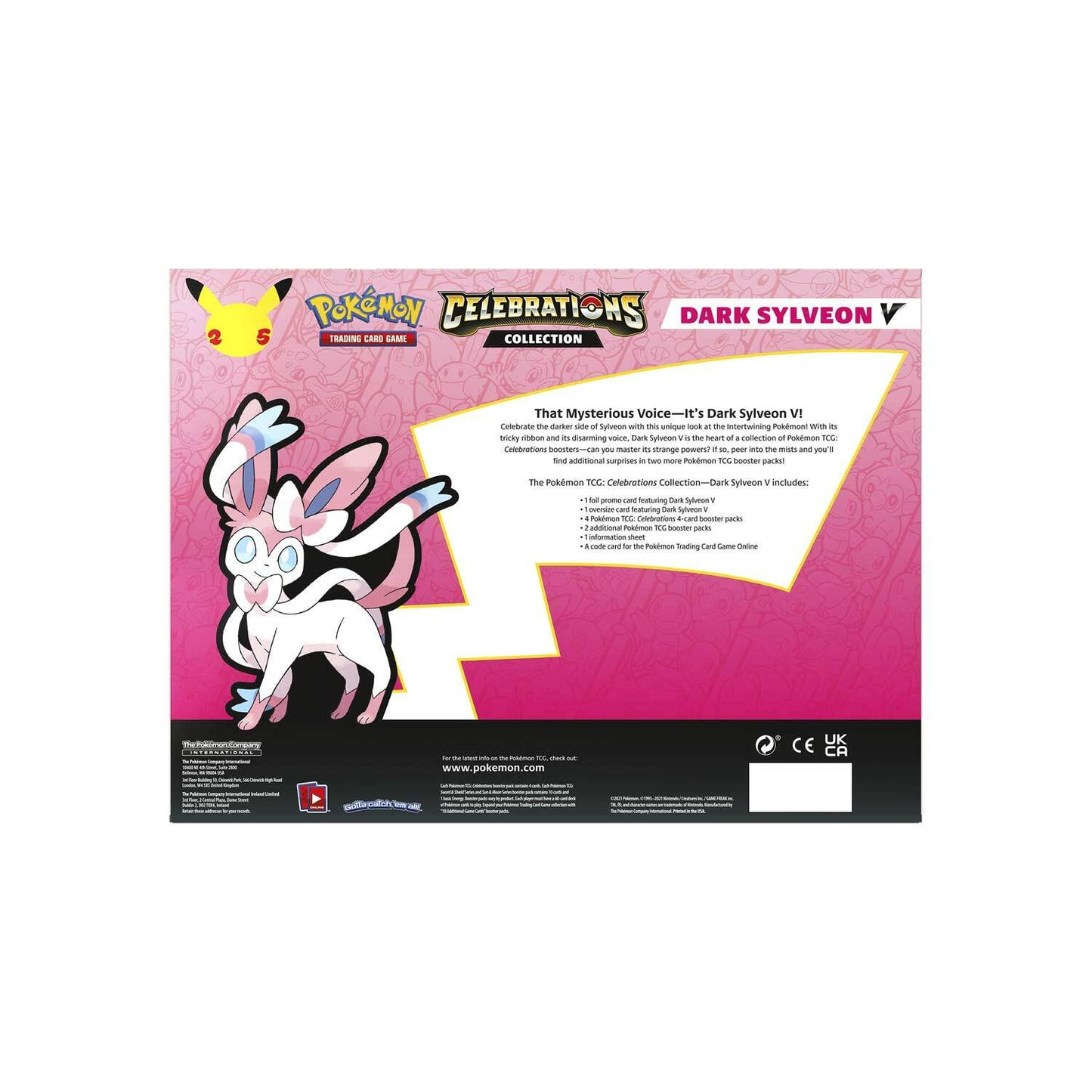 Pokemon TCG Celebrations Dark Sylveon V Collection Box