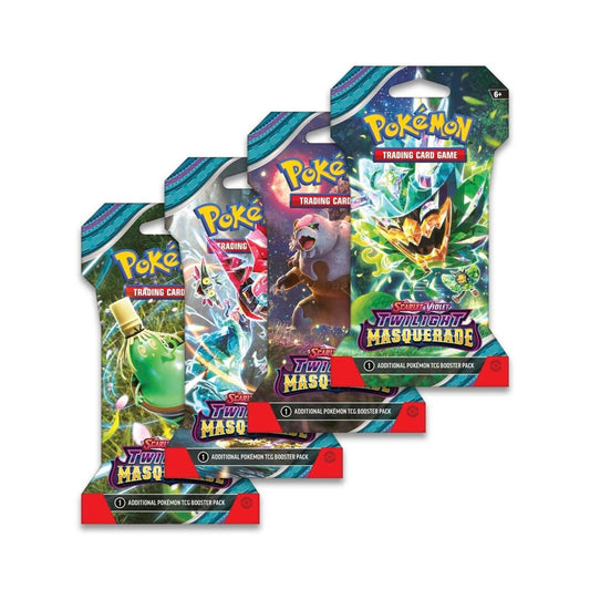 Pokémon TCG Twilight Masquerade Sleeved - Booster Packs SET OF 4